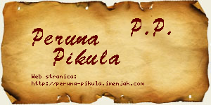 Peruna Pikula vizit kartica